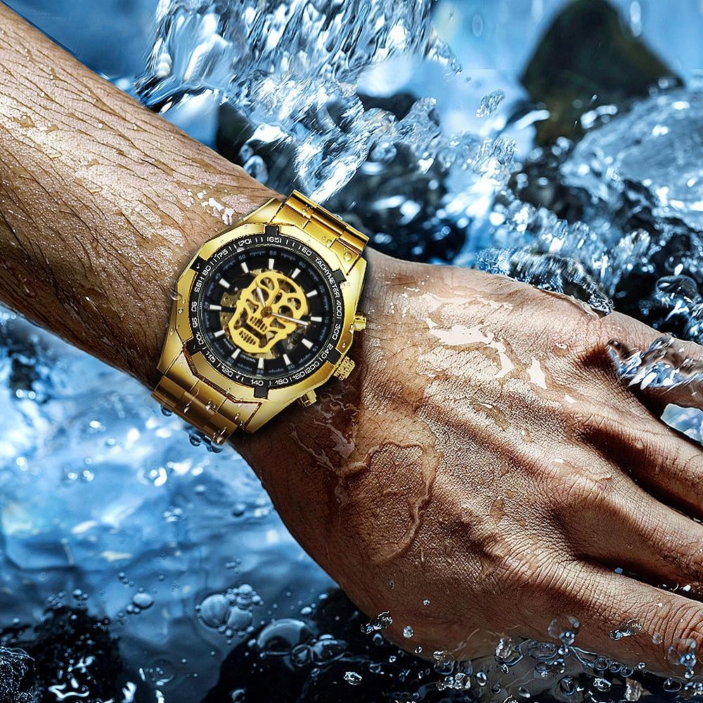 Golden Skull - Mechanical Watch - watch - Automatic Watches, men, men's watches - Stigma Watches - stigmawatches.com