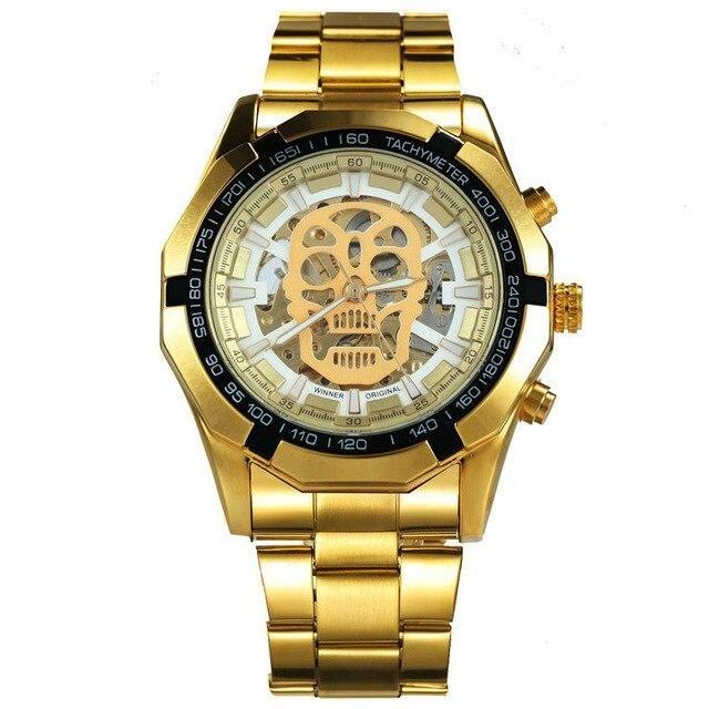 Golden Skull - Mechanical Watch - watch - Automatic Watches, men, men's watches - Stigma Watches - stigmawatches.com