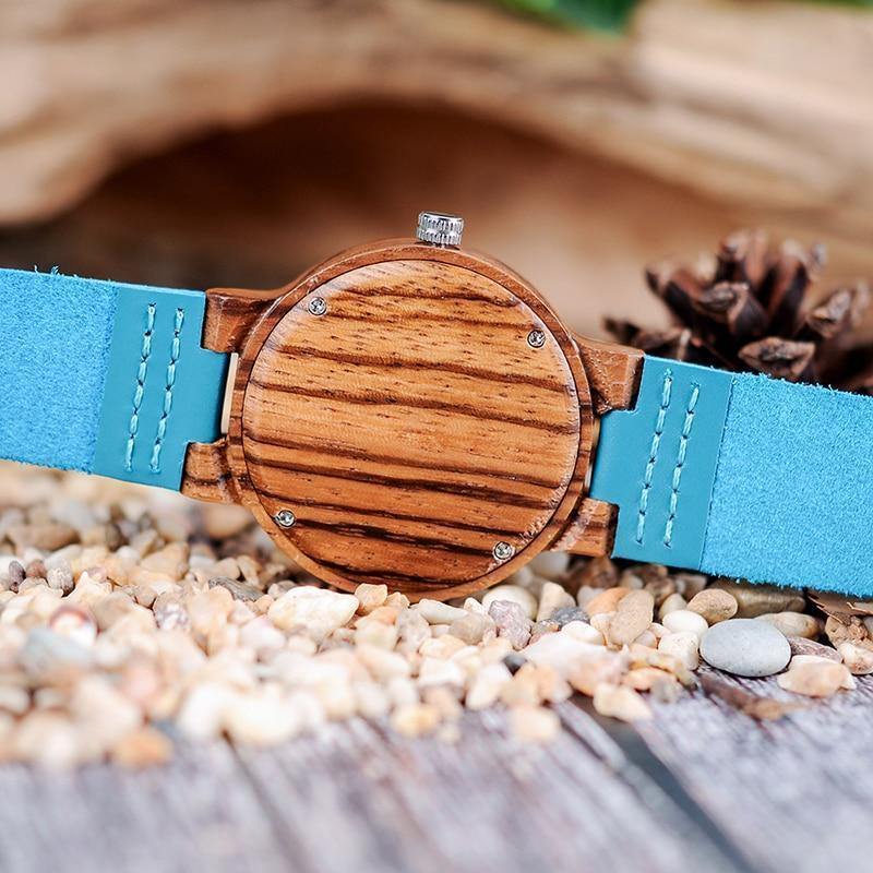 Turquoise - watch - women, women's watches, Wood Watches - Stigma Watches - stigmawatches.com