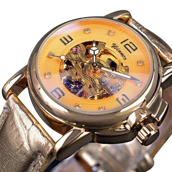Winner Transparent Diamond Mechanical Watch Skeleton Wrist Watch For Men  Top Brand Luxury Watches Unisex Size Clock Reloj Hombre - Mechanical  Wristwatches - AliExpress